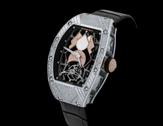 Richard Mille RM 71-01 Automatic Winding Tourbillon Talisman White Gold Diamond Replica Watch